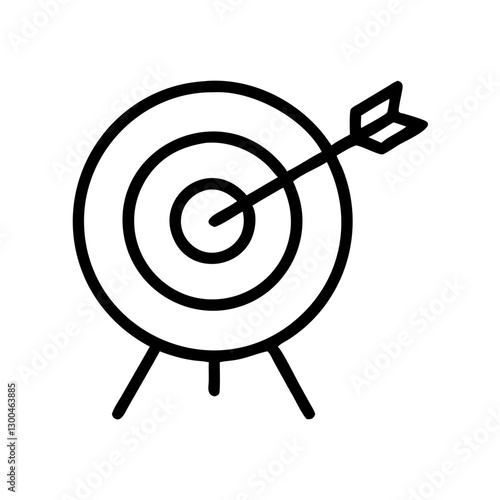 Target with arrow hitting the bullseye