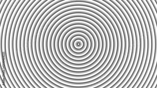 Silver circle radiates hypnotic waves, creating a mesmerizing illusion of depth and motion, blending futuristic elegance with metallic perfection