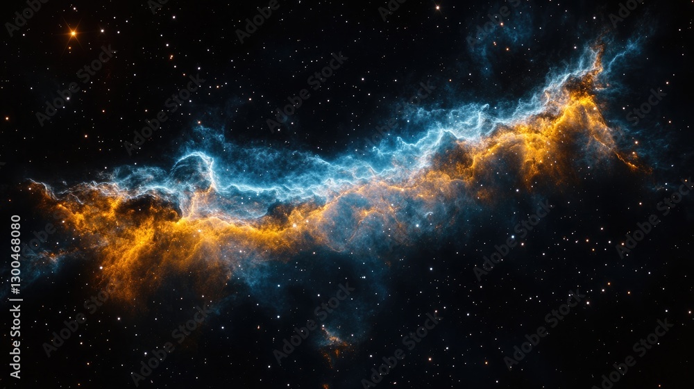 Fototapeta premium Colorful nebula in deep space. Possible use Astronomy educational material