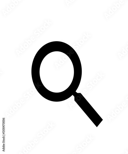 magnifying glass filled with solid black