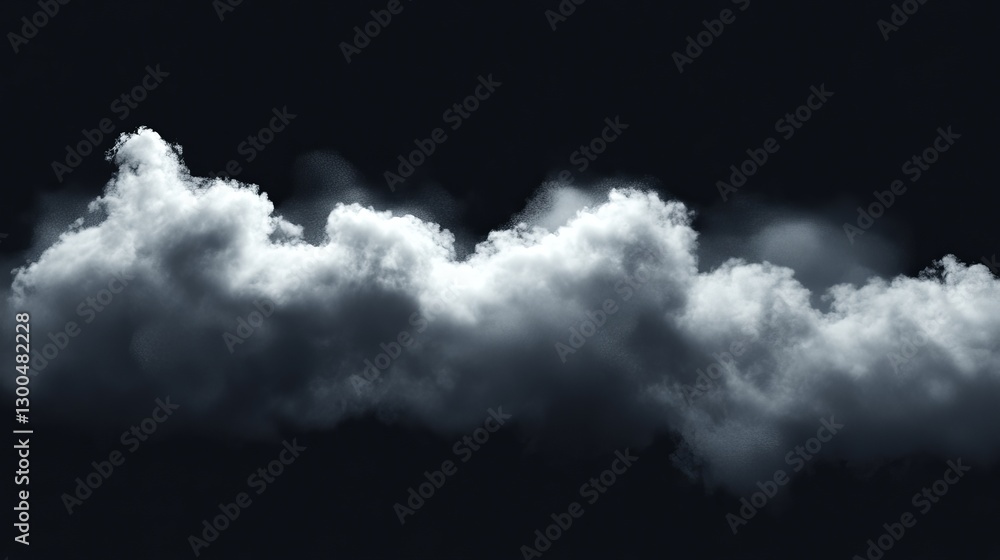 Dark Background with Soft White Clouds Forming a Serene Atmosphere for Nature and Weather Themes Dark Background with Soft White Clouds Forming a Serene Atmosphere for Nature and Weather Themes
