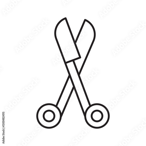 forceps line icon