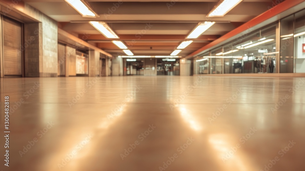 Obraz premium Subway Passageway, Shops, City, Daylight
