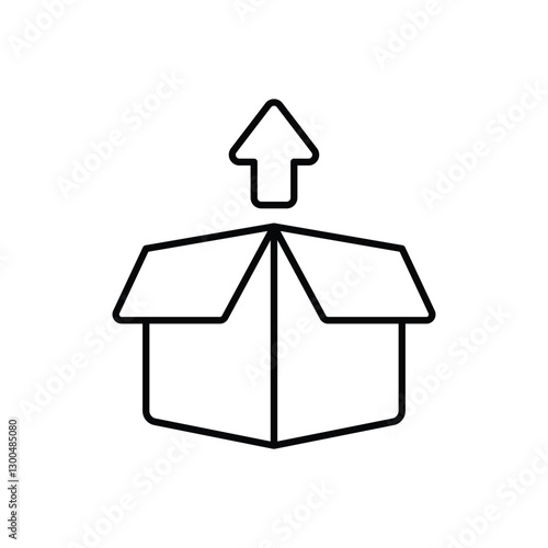 Open Box vector icon