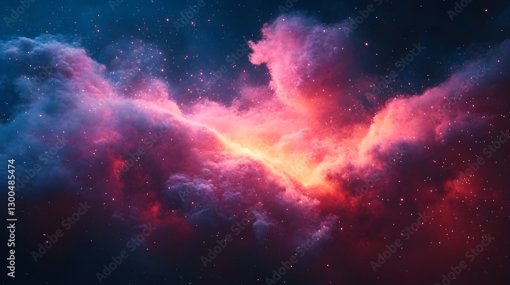 A cosmic supernova ignites a nebula of astral dust within the infinite galaxy A cosmic supernova ignites a nebula of astral dust within the infinite galaxy
