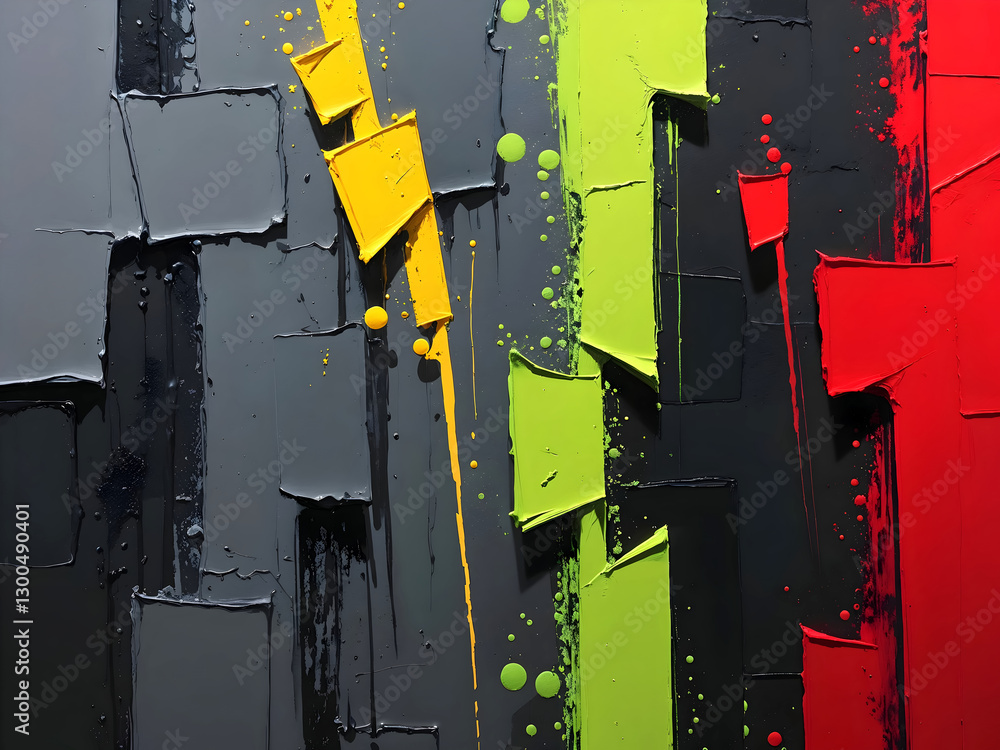 Abstract wall art, oil on canvas digital art, artistic painting, minimalist background, colour splash wallpaper design