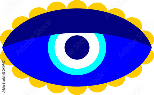 Evil eye vector illustration. evil eye image	