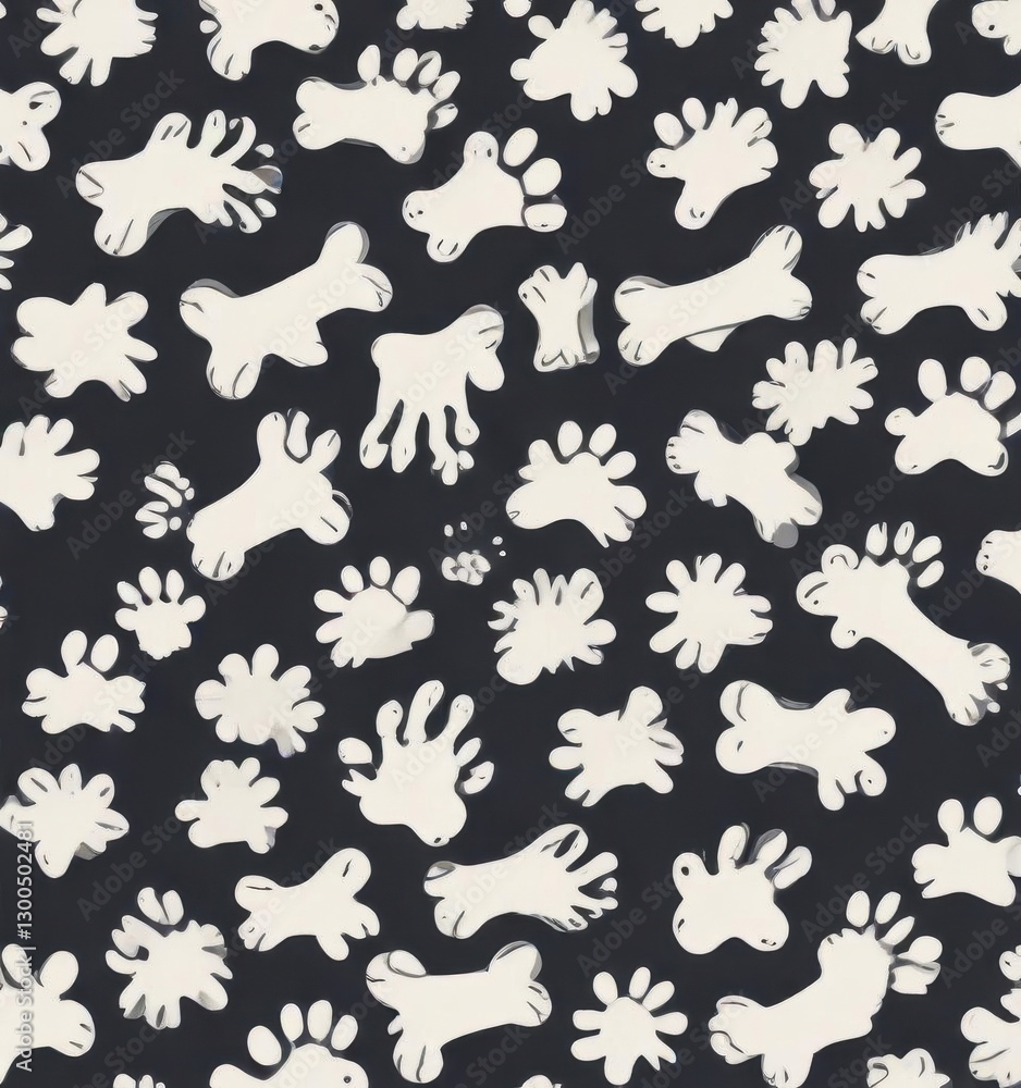 Dog Bone Vector Dog Paw Doodle Seamless Pattern Isolated Wallpaper Background, rustic style, isolated wallpaper, natural elements Dog Bone Vector Dog Paw Doodle Seamless Pattern Isolated Wallpaper Background, rustic style, isolated wallpaper, natural elements