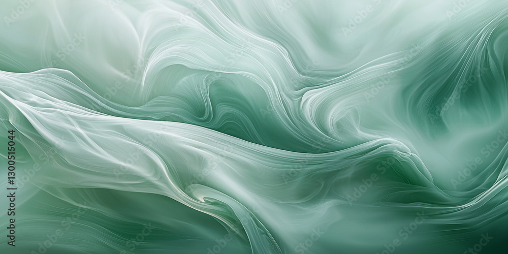 Obraz premium Abstract smoke texture. Green Background