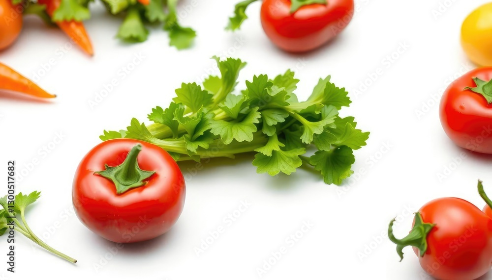 A vibrant, fresh vegetable isolated on a pure white background, orange, shot A vibrant, fresh vegetable isolated on a pure white background, orange, shot