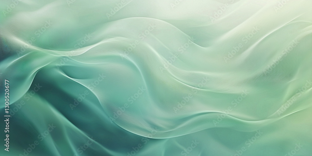 Abstract green background. Loose textile drapery Abstract green background. Loose textile drapery