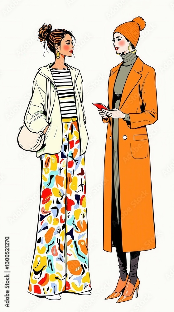 Two women are standing next to each other Two women are standing next to each other