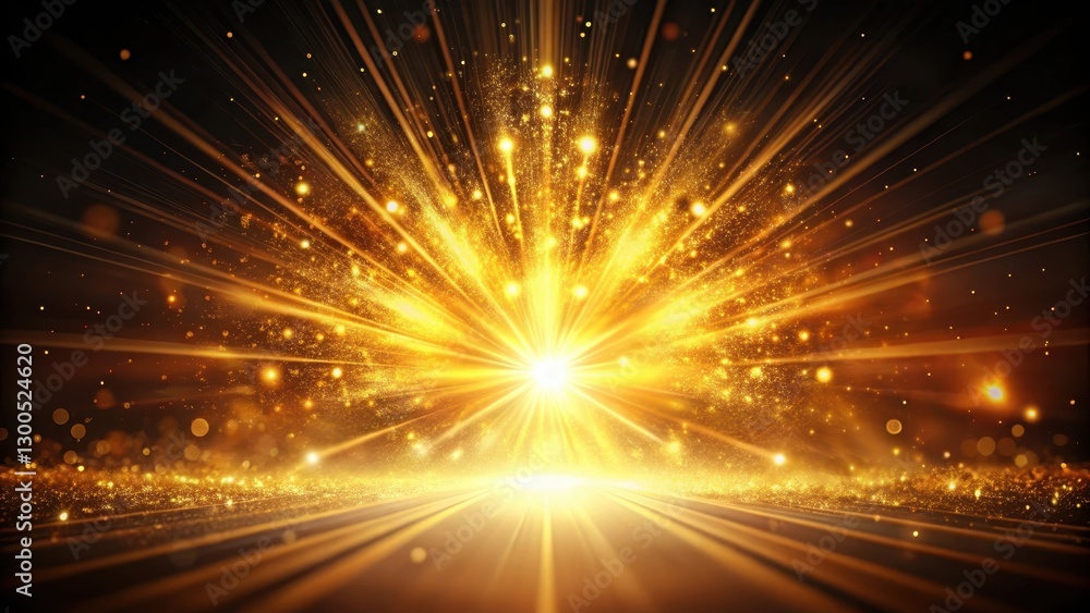 Glowing golden light rays emanating from a cinematic explosion on a dark canvas, glow, motion, glow, motion, gold Glowing golden light rays emanating from a cinematic explosion on a dark canvas, glow, motion, glow, motion, gold