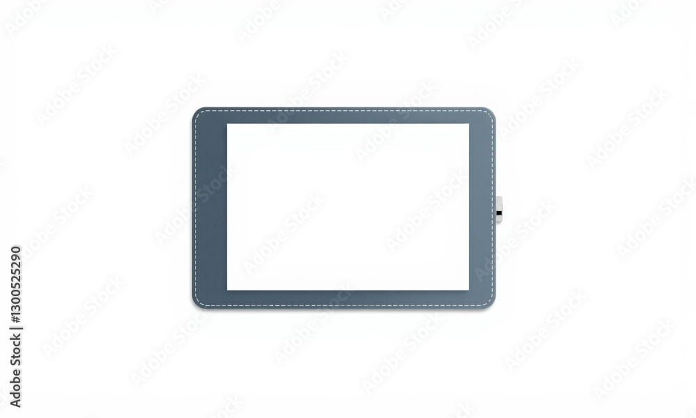 sleek tablet mockup with blank screen, perfect for showcasing designs or apps. modern design features stylish border, ideal for presentations and marketing materials sleek tablet mockup with blank screen, perfect for showcasing designs or apps. modern design features stylish border, ideal for presentations and marketing materials