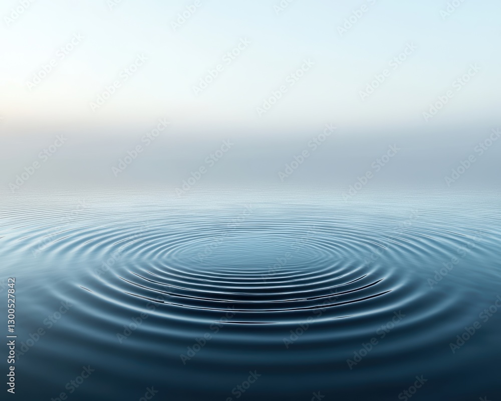 Serene Water Ripples on Calm Surface with Soft Light Reflection Serene Water Ripples on Calm Surface with Soft Light Reflection