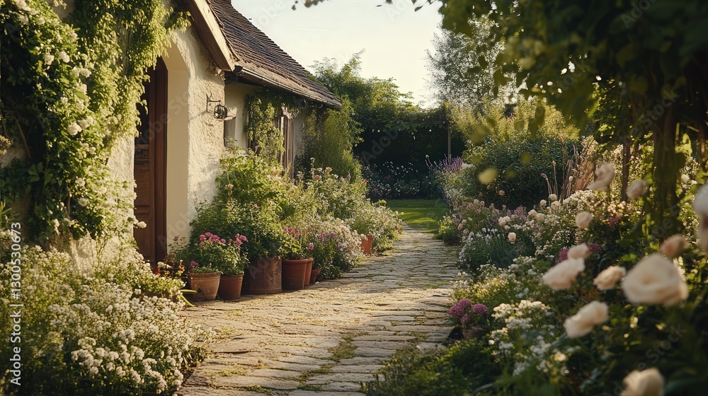 dreamlike countryside retreat where fresh flowers bloom around every corner dreamlike countryside retreat where fresh flowers bloom around every corner
