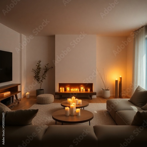 Modern design living room: minimalism and comfort