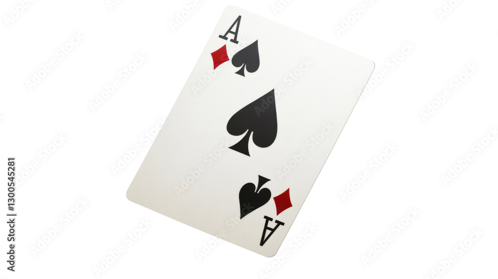 Obraz premium ace of spades isolated on white background