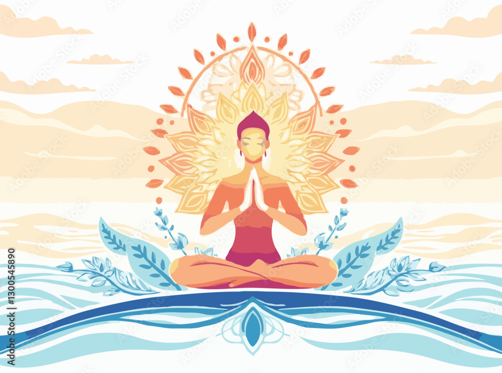 Harmony in Yoga and Meditation Artwork Harmony in Yoga and Meditation Artwork