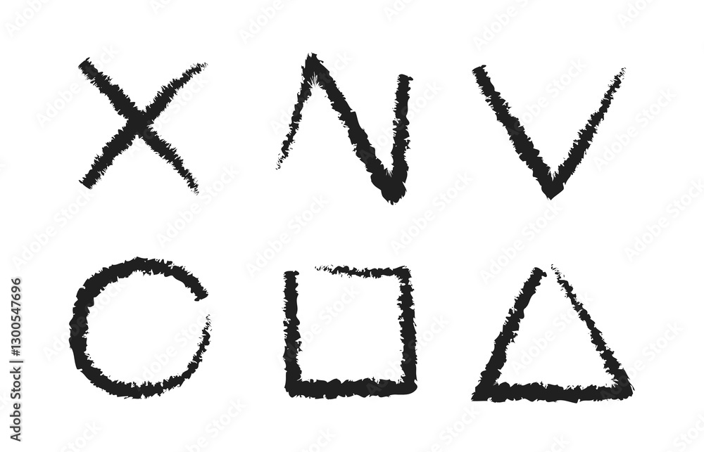 Crayon kid figure by pencil. Doodle black basic sketch shapes. Hand drawn circle, square, triangle, rectangle. Geometric forms and grunge noise elements Crayon kid figure by pencil. Doodle black basic sketch shapes. Hand drawn circle, square, triangle, rectangle. Geometric forms and grunge noise elements