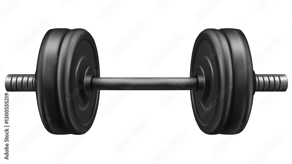A pair of dumbbells isolated on transparent background A pair of dumbbells isolated on transparent background