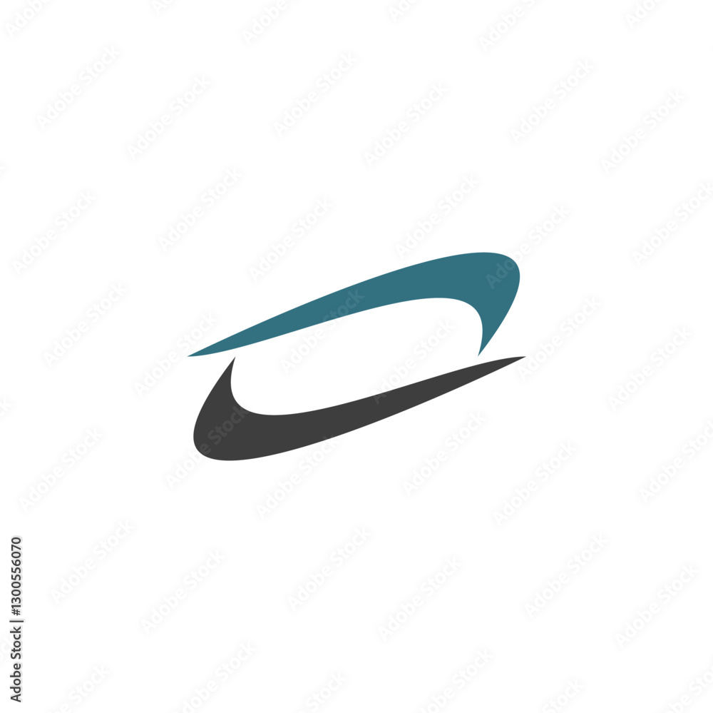 The image features a minimalist logo design with two curved, elongated shapes. The image features a minimalist logo design with two curved, elongated shapes.