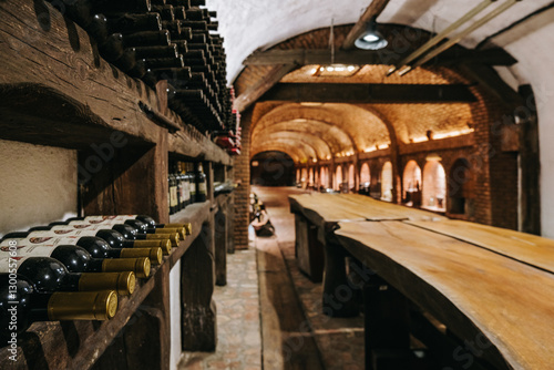 Wallpaper Mural Khareba Winery’s tunnel in Kvareli, Kakheti (Georgia), is a 7.7 km underground wine cellar carved into rock, maintaining perfect aging conditions. Torontodigital.ca