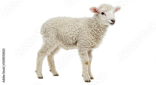 Adorable Fluffy Lamb Farm Animal White Sheep Spring Easter