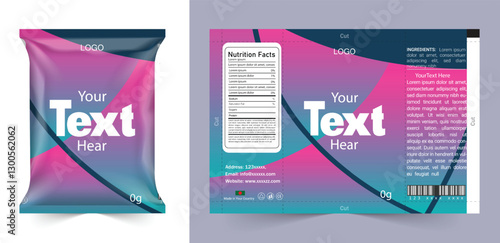 Chips package design, foil bags with the original file in 3d illustration. Chip's packaging ideas | chip packaging, packaging, chips, vector, template.