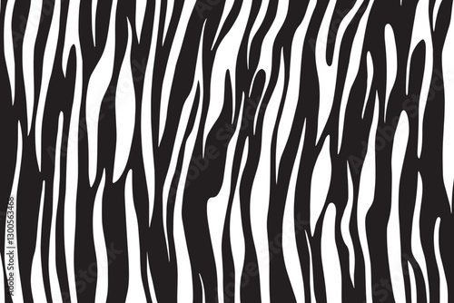 Tiger skin texture black and white	