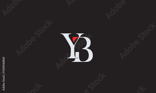 YB, BY, Y, B Abstract Letters Logo Monogram	