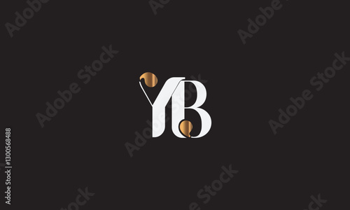 YB, BY, Y, B Abstract Letters Logo Monogram	