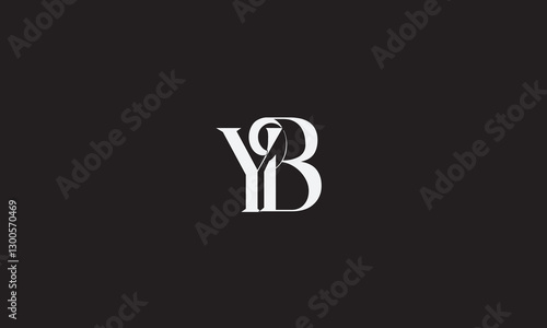 YB, BY, Y, B Abstract Letters Logo Monogram	