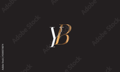 YB, BY, Y, B Abstract Letters Logo Monogram	