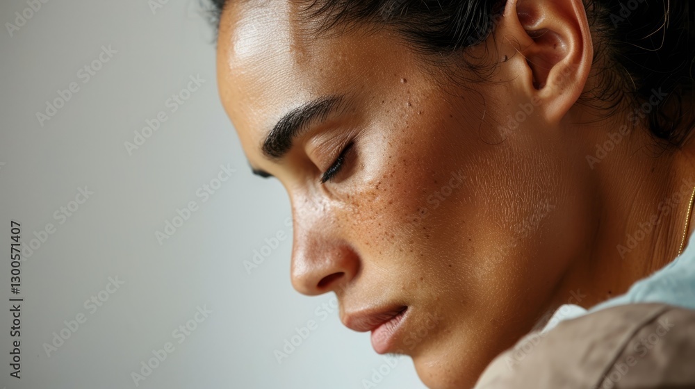 The image shows a person from behind, focusing on their back as they appear thoughtful or contemplative. The image shows a person from behind, focusing on their back as they appear thoughtful or contemplative.