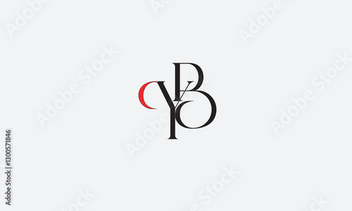 YB, BY, Y, B Abstract Letters Logo Monogram	