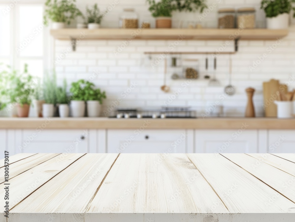 Bright white rectangular wooden table with soft lighting and blurred rustic farmhouse kitchen background featuring wooden cabinets and vintage decor
Bright white rectangular wooden table with soft lighting and blurred rustic farmhouse kitchen background featuring wooden cabinets and vintage decor