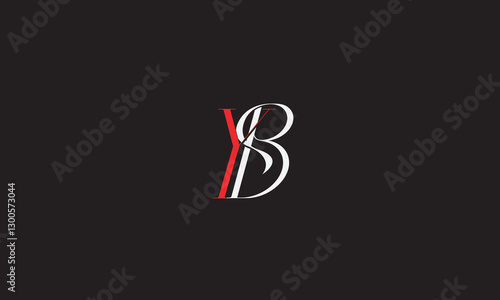 YB, BY, Y, B Abstract Letters Logo Monogram