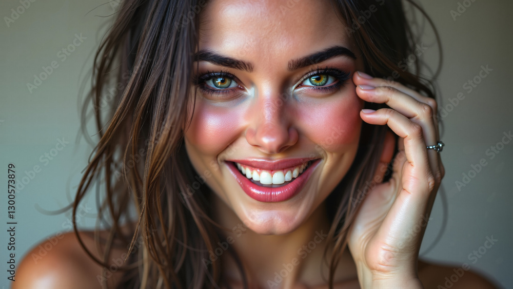 Portrait of a young woman. Portrait of a young woman.