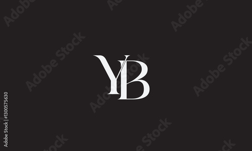 YB, BY, Y, B Abstract Letters Logo Monogram