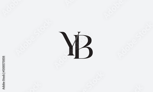 YB, BY, Y, B Abstract Letters Logo Monogram