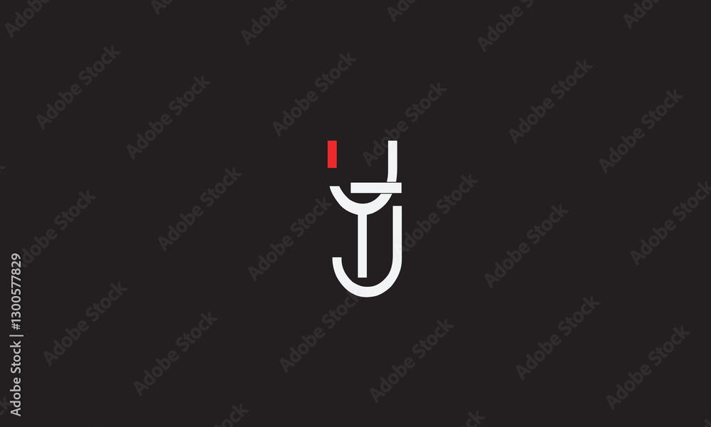YJ, JY, Y, J Abstract Letters Logo Monogram YJ, JY, Y, J Abstract Letters Logo Monogram