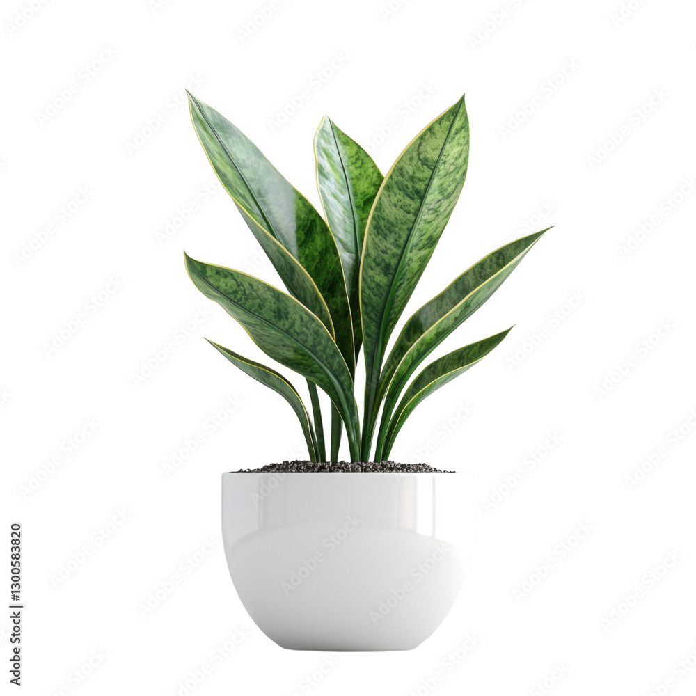 Snake plant in white pot isolated on Cutout background.PNG Snake plant in white pot isolated on Cutout background.PNG