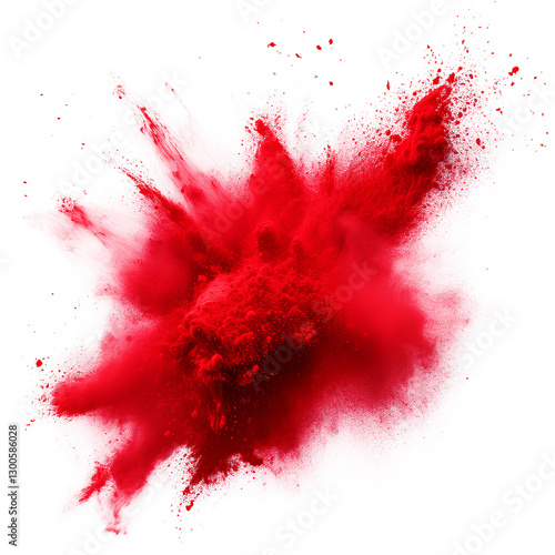 Dramatischer roter Farb-Pulver-Splash