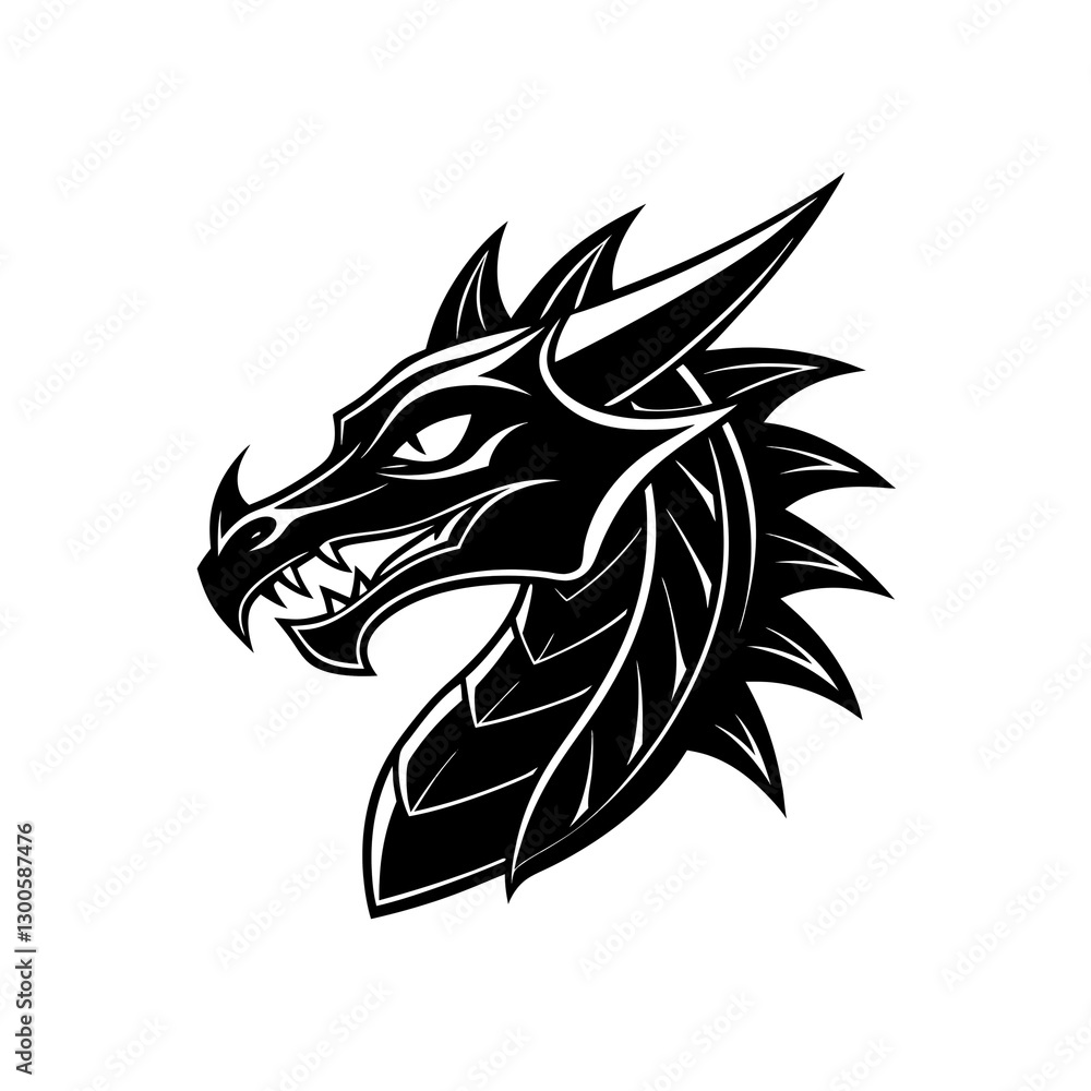 a dragon's head and neck, done in a digital medium on a transparent background a dragon's head and neck, done in a digital medium on a transparent background