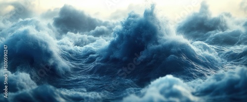 Wallpaper Mural Dramatic Stormy Cloudscape With Powerful Waves Torontodigital.ca