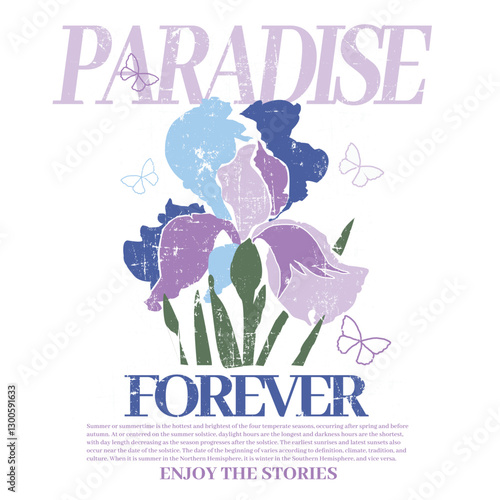 Bloom slogan with flower  vector illustration. Daisy flower. hand drawn Floral botanical flower. Vector hand drawing wildflower .