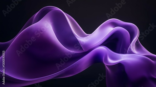 Abstract purple wave on a black background