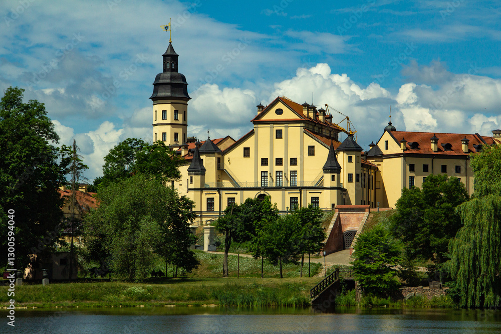 View of Nesvizh Castle. Belarus View of Nesvizh Castle. Belarus