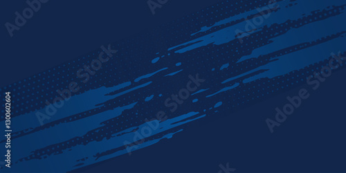 Blue color pattern gradient grunge texture background. Dots pop art comics sport style vector illustration Abstract background dark blue with modern corporate concept